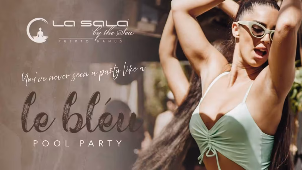 Marbella pool parties - Le Bleu at La Sala by the Sea