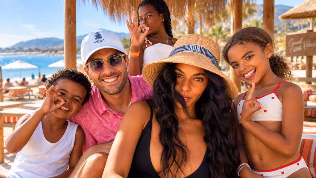 Rochelle Humes Soaks Up the Marbella Sunshine at La Sala by the Sea